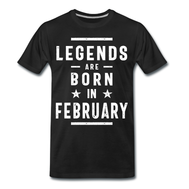 Geburtstagsgeschenk Vater T-Shirt - Geburtstagsgeschenk-Legenden werden im Februar geboren