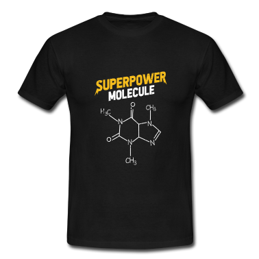 Geburtstagsgeschenk Vater T-Shirt - Caffeine Superpower Molecule Geschenk