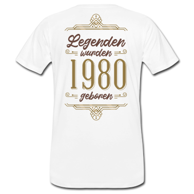 Geburtstagsgeschenk Vater T-Shirt - Geschenk 40. Geburtstag - Legenden 1980er Jahre