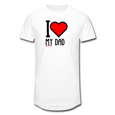 Geburtstagsgeschenk Vater T-Shirt - Ich liebe meinen Vater, den besten Vater der Welt <