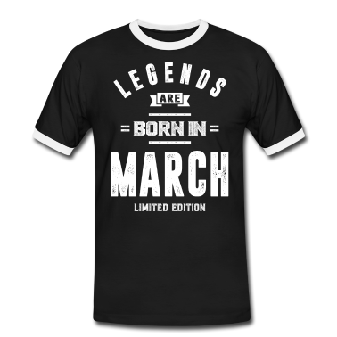 Geburtstagsgeschenk Vater T-Shirt - März Geburtstagsgeschenk Legenden werden im März geboren