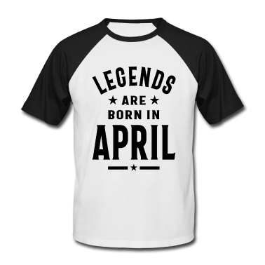 Geburtstagsgeschenk Vater T-Shirt - April Geburtstagsgeschenk Legenden werden im April geboren