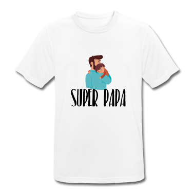 Geburtstagsgeschenk Vater T-Shirt - Super Papa Geburtstagsgeschenk Humor