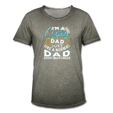 Geburtstagsgeschenk Vater T-Shirt - Ich bin ein radfahrender Vater wie ein normaler Vater