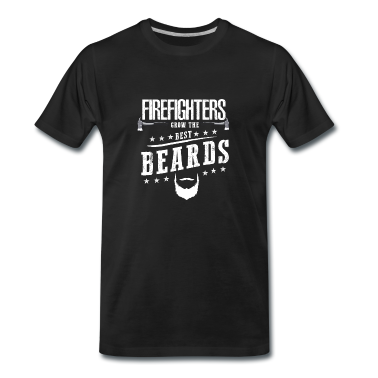 Geburtstagsgeschenk Vater T-Shirt - Bart Feuerwehr Geschenk Geburtstagsgeschenk