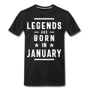 Geburtstagsgeschenk Vater T-Shirt - Januar Geburtstagsgeschenk Legenden werden im Januar geboren