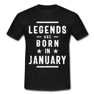 Geburtstagsgeschenk Vater T-Shirt - Januar Geburtstagsgeschenk Legenden werden im Januar geboren