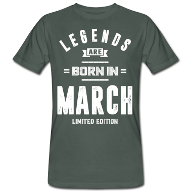 Geburtstagsgeschenk Vater T-Shirt - März Geburtstagsgeschenk Legenden werden im März geboren