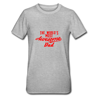 Geburtstagsgeschenk Vater T-Shirt - The world's most awesome Dad - rot