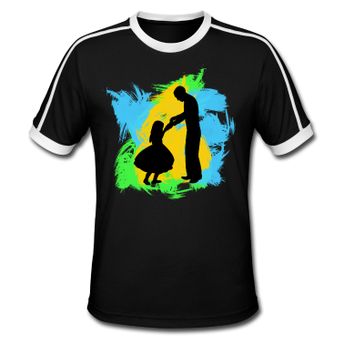 Geburtstagsgeschenk Vater T-Shirt - Vater und Tochter
