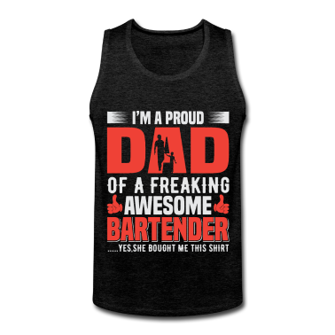 Geburtstagsgeschenk Vater Tank Top - Der Vater des Barkeeper