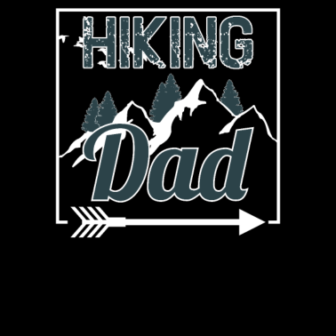 Motiv Wanderer Vater Väter Geburtstagsgeschenk Wandern