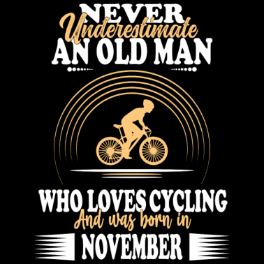 Motiv Papa Opa Mann Fahrrad Bike Geburtstag November