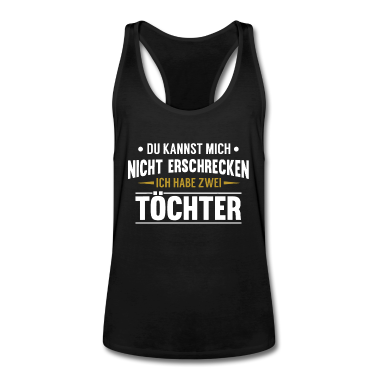 Geburtstagsgeschenk Vater Tank Top - Papa Geburtstagsgeschenk Habe zwei Toechter Vater