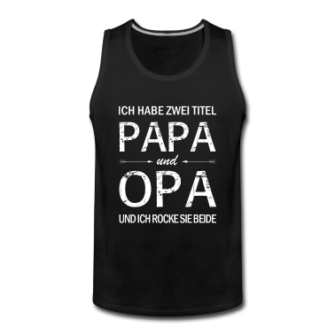 Geburtstagsgeschenk Vater Tank Top - Herren Opa Papa Vater Vatertag Geburtstagsgeschenk