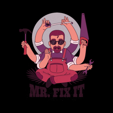 Motiv geschenke für väter - papa repariert alles t shirt