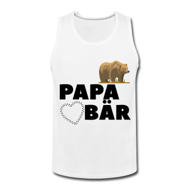 Geburtstagsgeschenk Vater Tank Top - Papa Bär Baer Stolzer Papa Vater Familie