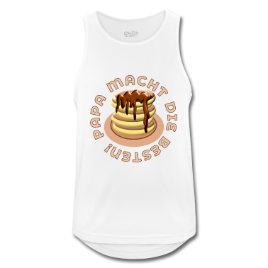 Geburtstagsgeschenk Vater Tank Top - PAPA MACHT DIE BESTEN PFANNKUCHEN PANCAKES VATER