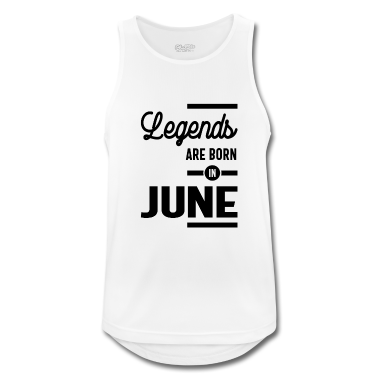Geburtstagsgeschenk Vater Tank Top - Geburtstagsgeschenk-Legenden werden im Juni geboren