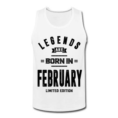 Geburtstagsgeschenk Vater Tank Top - Geburtstagsgeschenk-Legenden werden im Februar geboren
