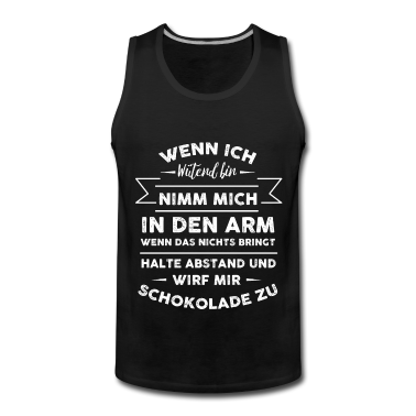 Geburtstagsgeschenk Vater Tank Top - Wirf mir Schokolade zu Geschenk