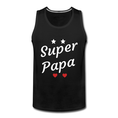 Geburtstagsgeschenk Vater Tank Top - Super Papa Geburtstagsgeschenk Vatertag