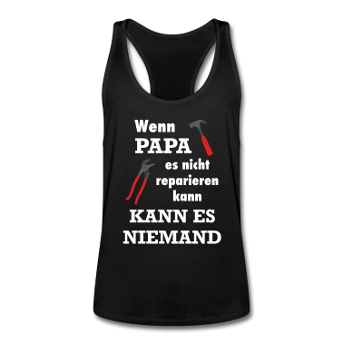 Geburtstagsgeschenk Vater Tank Top - Papa Handwerker Geschenk Lustiger Spruch Reparatur