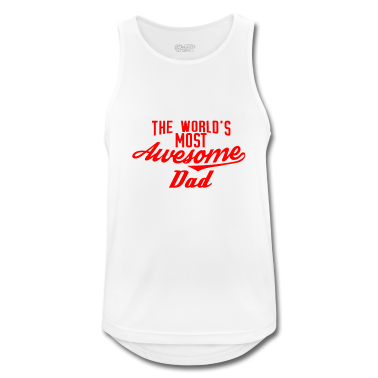 Geburtstagsgeschenk Vater Tank Top - The world's most awesome Dad - rot