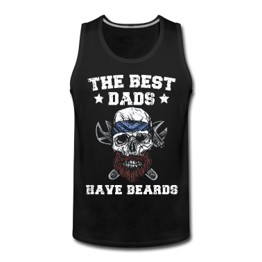 Geburtstagsgeschenk Vater Tank Top - Vater Bart bärtig Vater mit Bart