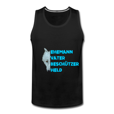 Geburtstagsgeschenk Vater Tank Top - Vater Wolf