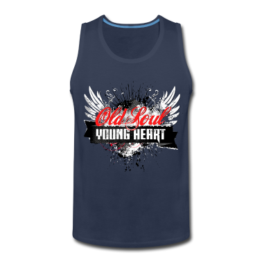 Geburtstagsgeschenk Vater Tank Top - Alte Seele, junges Herz, Geburtstagsgeschenk