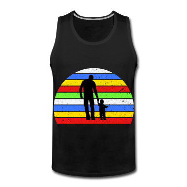 Geburtstagsgeschenk Vater Tank Top - Vater und Tochter