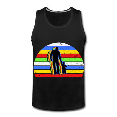 Geburtstagsgeschenk Vater Tank Top - Vater und Tochter
