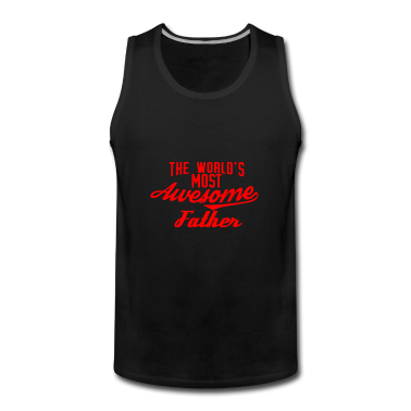 Geburtstagsgeschenk Vater Tank Top - The world's most awesome Father - rot