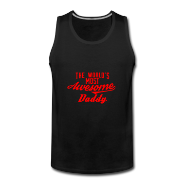 Geburtstagsgeschenk Vater Tank Top - The world's most awesome Daddy - rot