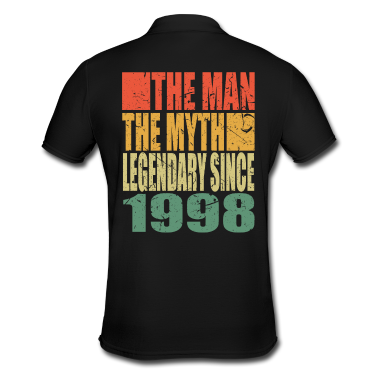 Geburtstagsgeschenk Vater Poloshirt - Geboren 1998 The Man The Myth Geburtstag