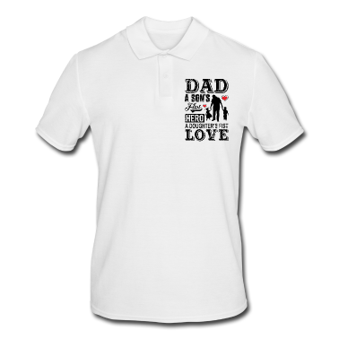 Geburtstagsgeschenk Vater Poloshirt - Vater ein Sohn Familie Jubiläum Geburtstagsgeschenk