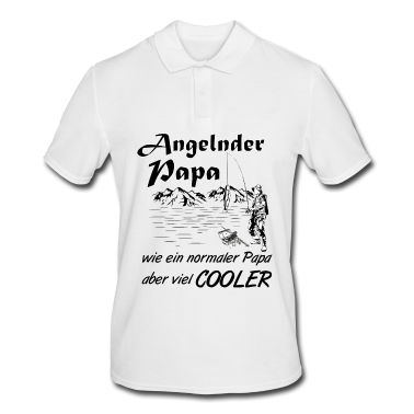 Geburtstagsgeschenk Vater Poloshirt - Angeln mit dem Vater - Spruch Geburtstagsgeschenk