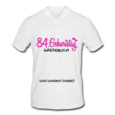 Geburtstagsgeschenk Vater Poloshirt - 84 Geburtstag Gästebuch Gästeliste