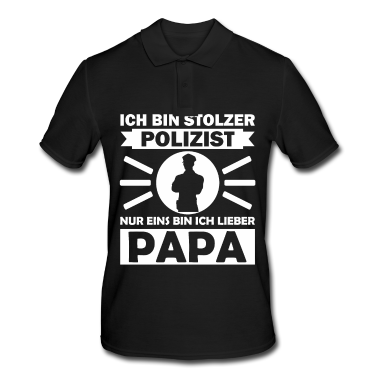 Geburtstagsgeschenk Vater Poloshirt - Geburtstagsgeschenk Polizist Vater Lustiger Spruch