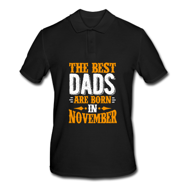 Geburtstagsgeschenk Vater Poloshirt - Die besten Väter werden im November als Geburtstagsgeschenk geboren