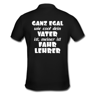 Geburtstagsgeschenk Vater Poloshirt - Vater Papa Fahrlehrer Fahrschule Geschenk lustig