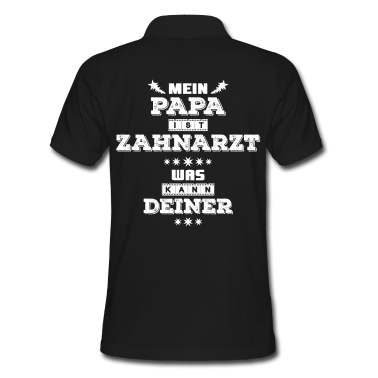Geburtstagsgeschenk Vater Poloshirt - Zahnarzt Zahnmediziner Vater Papa Lustiger Spruch