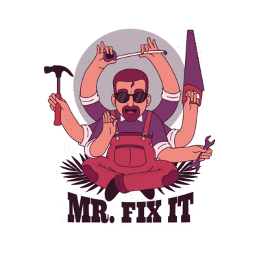 Motiv geschenke für väter - papa repariert alles t shirt