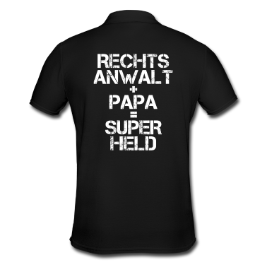 Geburtstagsgeschenk Vater Poloshirt - Rechtsanwalt Jurist Papa Vater Geschenk lustig