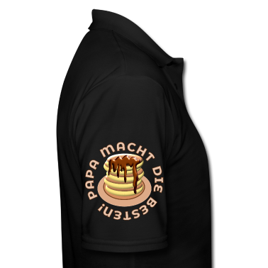 Geburtstagsgeschenk Vater Poloshirt - PAPA MACHT DIE BESTEN PFANNKUCHEN PANCAKES VATER