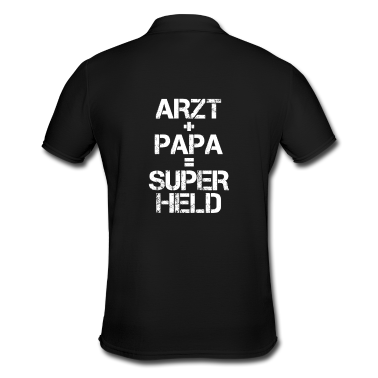 Geburtstagsgeschenk Vater Poloshirt - Vater Papa Arzt Doktor Mediziner Lustiger Spruch