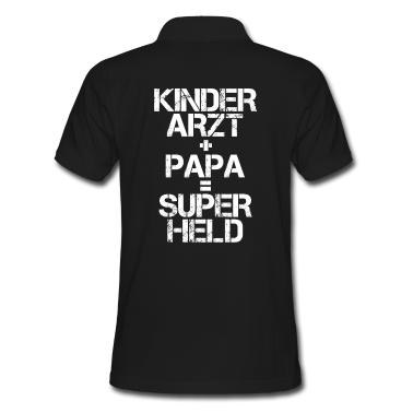 Geburtstagsgeschenk Vater Poloshirt - Kinderarzt Arzt Papa Vater Superheld Geschenk