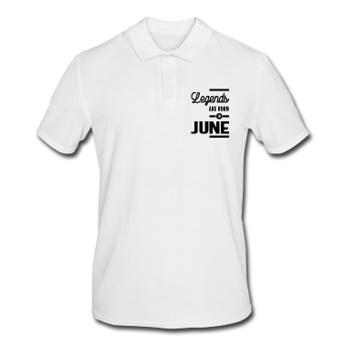 Geburtstagsgeschenk Vater Poloshirt - Geburtstagsgeschenk-Legenden werden im Juni geboren