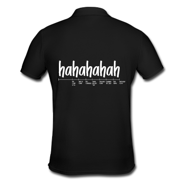 Geburtstagsgeschenk Vater Poloshirt - Hahaha Maßstab Geschenk